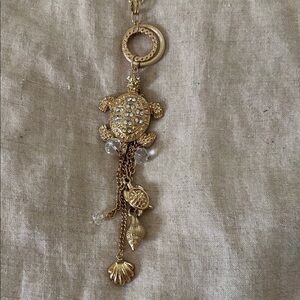 Gold Turtle Pendant Necklace